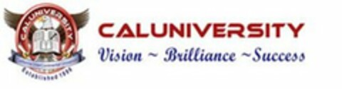 CALUNIVERSITY VISION~BRILLIANCE~SUCCESS CALUNIVERSITY CALIFORNIA INTERCONTINENTAL UNIVERSITY ESTABLISHED 1996 Logo (USPTO, 29.07.2010)