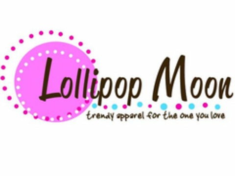 LOLLIPOP MOON TRENDY APPAREL FOR THE ONE YOU LOVE Logo (USPTO, 10/08/2010)