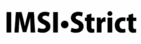 IMSI·STRICT Logo (USPTO, 06/15/2012)