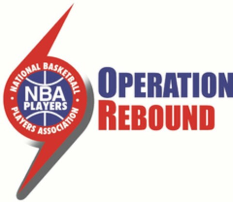 NBA PLAYERS · NATIONAL BASKETBALL · PLAYERS ASSOCIATION OPERATION REBOUND Logo (USPTO, 07/13/2012)