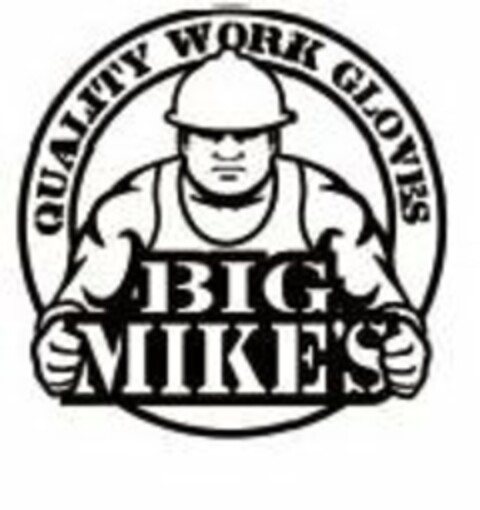 BIG MIKE'S QUALITY WORK GLOVES Logo (USPTO, 03/05/2013)