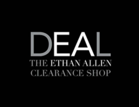 DEAL THE ETHAN ALLEN CLEARANCE SHOP Logo (USPTO, 02.08.2013)