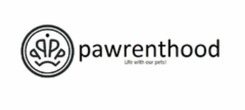 PAWRENTHOOD LIFE WITH OUR PETS! Logo (USPTO, 08.08.2014)