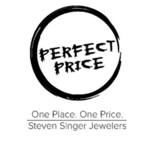 PERFECT PRICE ONE PLACE. ONE PRICE. STEVEN SINGER JEWELERS Logo (USPTO, 04/06/2015)