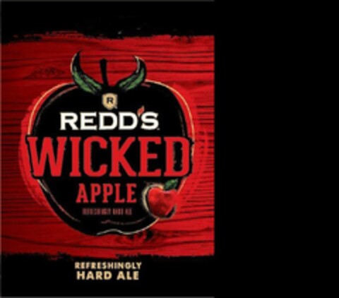 R REDD'S WICKED APPLE REFRESHINGLY HARD ALE REFRESHINGLY HARD ALE Logo (USPTO, 16.11.2015)