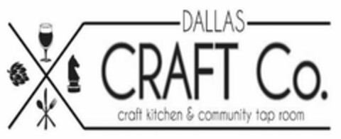 DALLAS CRAFT CO. CRAFT KITCHEN & COMMUNITY TAP ROOM Logo (USPTO, 01/19/2017)