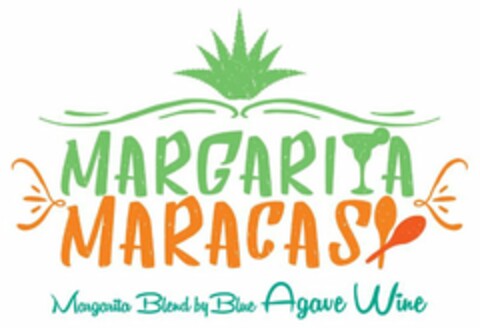 MARGARITA MARACAS MARGARITA BLEND BY BLUE AGAVE WINE Logo (USPTO, 25.01.2017)