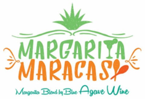 MARGARITA MARACAS MARGARITA BLEND BY BLUE AGAVE WINE Logo (USPTO, 01/25/2017)