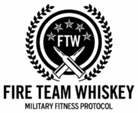 FTW FIRE TEAM WHISKEY MILITARY FITNESS PROTOCOL Logo (USPTO, 01.05.2018)