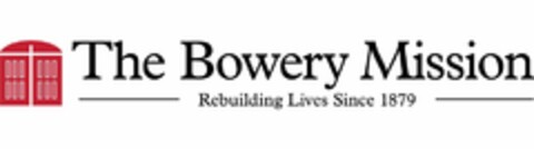 THE BOWERY MISSION REBUILDING LIVES SINCE 1879 Logo (USPTO, 23.05.2018)