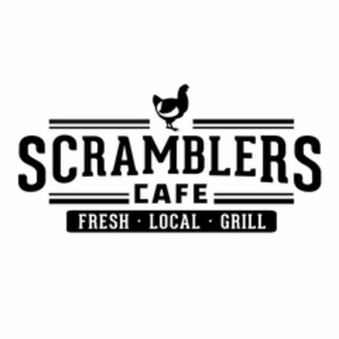 SCRAMBLERS CAFE FRESH LOCAL GRILL Logo (USPTO, 12/17/2018)