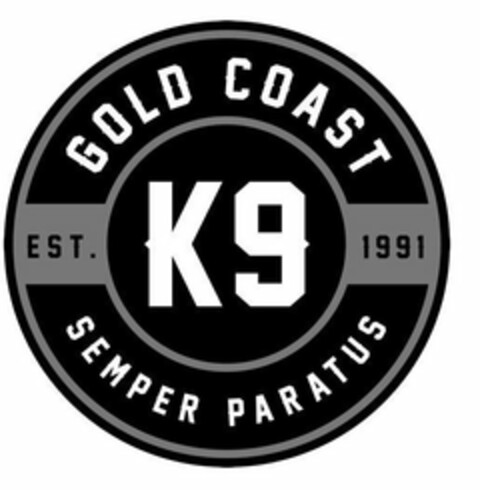 K9 GOLD COAST SEMPER PARATUS EST. 1991 Logo (USPTO, 03/06/2019)