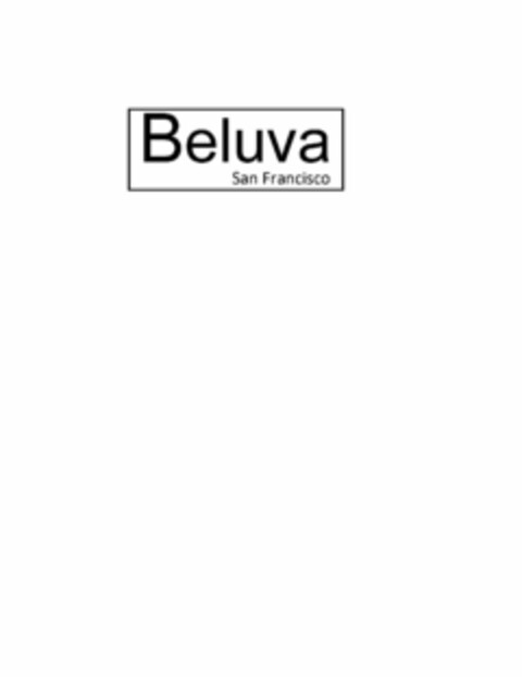 BELUVA SAN FRANCISCO Logo (USPTO, 10.09.2019)