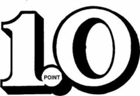 1.0 POINT Logo (USPTO, 09/13/2019)