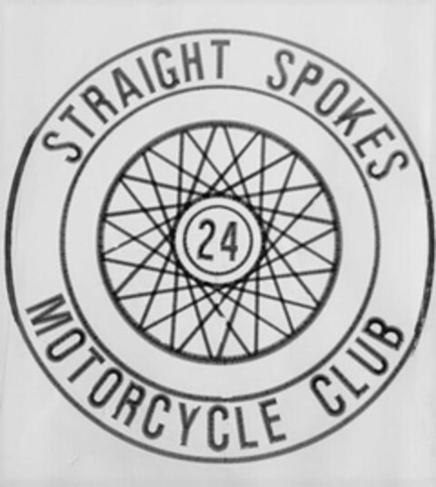 STRAIGHT SPOKES 24 MOTORCYCLE CLUB Logo (USPTO, 14.10.2019)