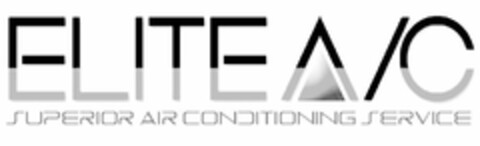 ELITE A/C SUPERIOR AIR CONDITIONING SERVICE Logo (USPTO, 27.03.2020)