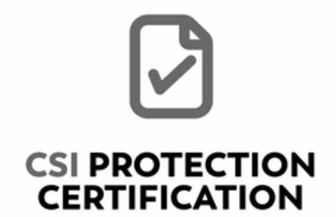 CSI PROTECTION CERTIFICATION Logo (USPTO, 16.09.2020)