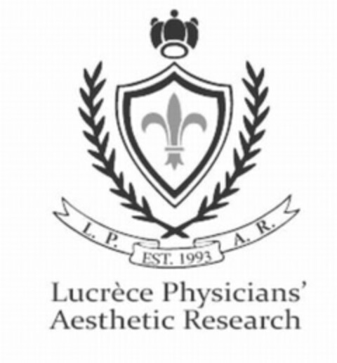 L.P.A.R. EST.1993 LUCRÈCE PHYSICIANS' AESTHETIC RESEARCH Logo (USPTO, 22.04.2009)