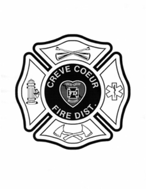 CREVE COEUR FIRE DIST. CREVE COEUR MISSOURI FD Logo (USPTO, 08.05.2009)