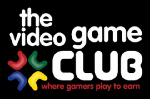 THE VIDEO GAME CLUB WHERE GAMERS PLAY TO EARN Logo (USPTO, 26.09.2009)