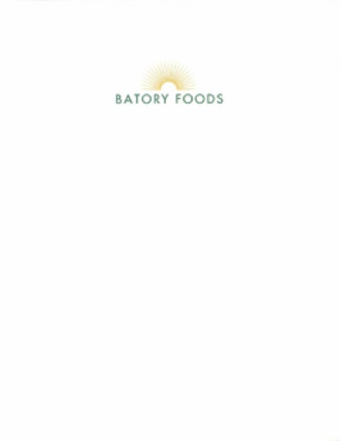 BATORY FOODS Logo (USPTO, 18.05.2010)