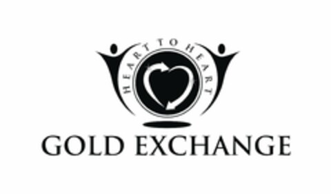 HEART TO HEART GOLD EXCHANGE Logo (USPTO, 07/20/2010)