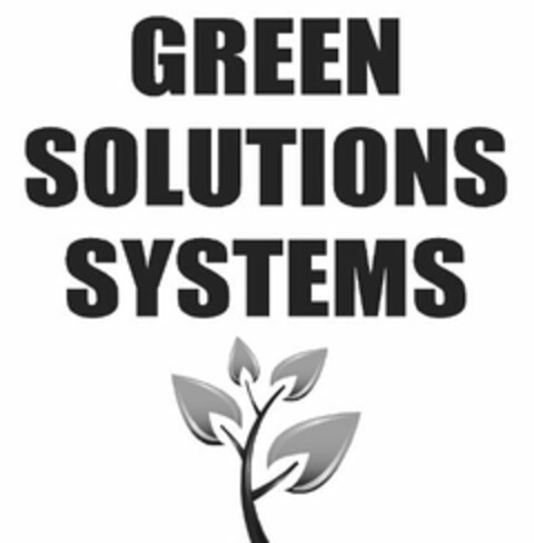 GREEN SOLUTIONS SYSTEMS Logo (USPTO, 03/21/2011)