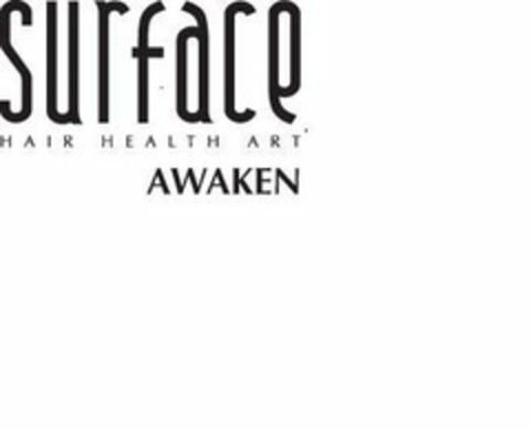 SURFACE HAIR HEALTH ART AWAKEN Logo (USPTO, 10.06.2011)