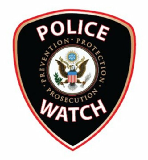 POLICE WATCH · PREVENTION · PROTECTION · PROSECUTION Logo (USPTO, 31.08.2011)