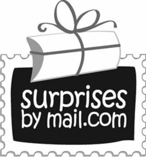 SURPRISES BY MAIL.COM Logo (USPTO, 31.10.2011)