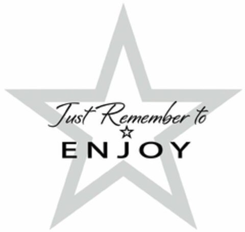 JUST REMEMBER TO ENJOY Logo (USPTO, 09/03/2013)