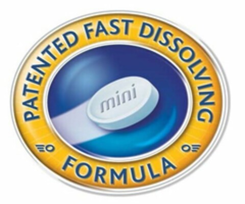 PATENTED FAST DISSOLVING FORMULA Logo (USPTO, 22.12.2015)