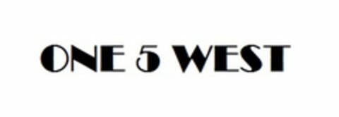 ONE 5 WEST Logo (USPTO, 09.06.2016)