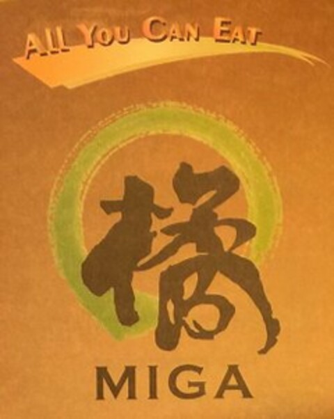 ALL YOU CAN EAT MIGA Logo (USPTO, 07/07/2016)