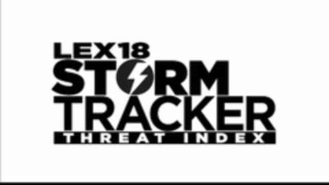 LEX18 STORM TRACKER THREAT INDEX Logo (USPTO, 03/20/2018)