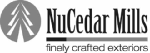 NUCEDAR MILLS FINELY CRAFTED EXTERIORS Logo (USPTO, 06.09.2018)