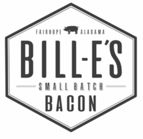 BILL-E'S SMALL BATCH BACON FAIRHOPE ALABAMA Logo (USPTO, 06/05/2019)