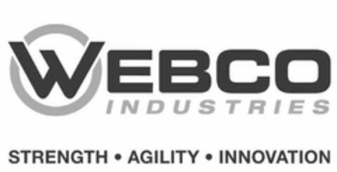 WEBCO INDUSTRIES STRENGTH · AGILITY · INNOVATION Logo (USPTO, 31.07.2019)