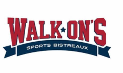 WALK-ON'S SPORTS BISTREAUX Logo (USPTO, 04.09.2019)