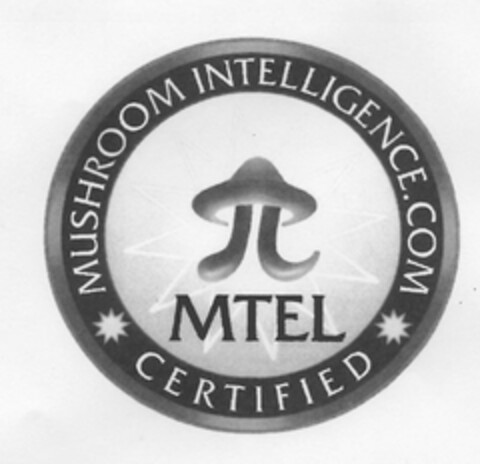 MTEL MUSHROOM INTELLIGENCE.COM MTEL CERTIFIED Logo (USPTO, 11/30/2019)