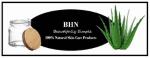 BHN BEAUTIFULLY SIMPLE 100% NATURAL SKIN CARE PRODUCTS Logo (USPTO, 16.04.2020)