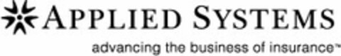 APPLIED SYSTEMS ADVANCING THE BUSINESS OF INSURANCE Logo (USPTO, 13.01.2009)