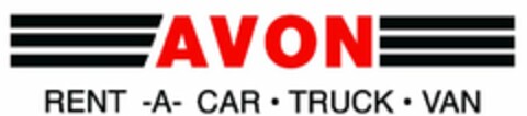 AVON RENT -A- CAR · TRUCK · VAN Logo (USPTO, 05/29/2009)