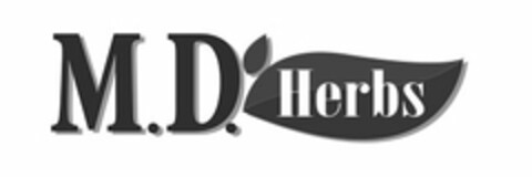M.D. HERBS Logo (USPTO, 23.11.2009)