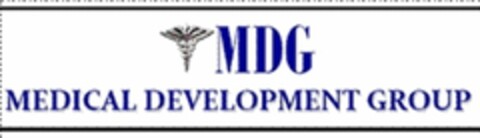 MDG MEDICAL DEVELOPMENT GROUP Logo (USPTO, 21.12.2009)