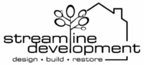 STREAMLINE DEVELOPMENT DESIGN · BUILD · RESTORE Logo (USPTO, 26.04.2010)