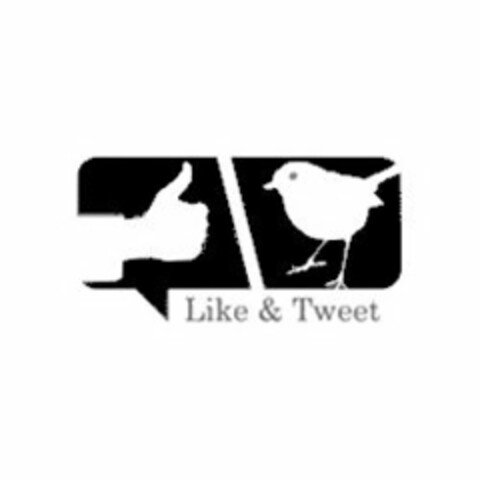 LIKE & TWEET Logo (USPTO, 06/16/2010)