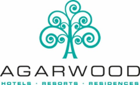 A AGARWOOD HOTELS · RESORTS · RESIDENCES Logo (USPTO, 08/19/2010)