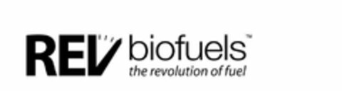 REV BIOFUELS THE REVOLUTION OF FUEL Logo (USPTO, 27.12.2010)