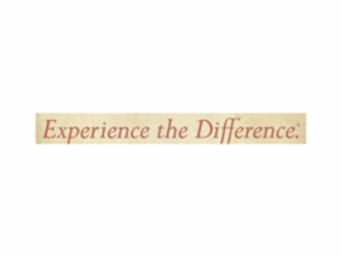 EXPERIENCE THE DIFFERENCE Logo (USPTO, 26.07.2011)